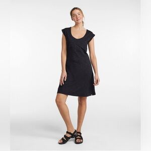 L.L. Bean Black Midi Dress